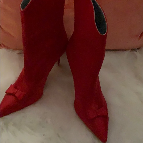 Red bow boots - Picture 3 of 3